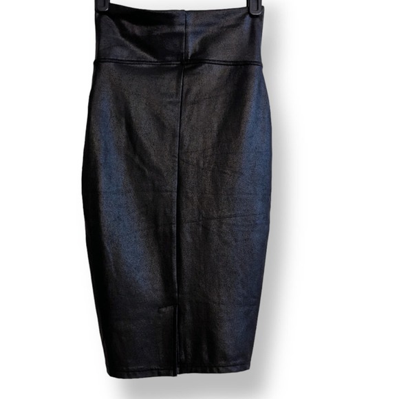 SPANX Faux Leather Pencil Skirt Size S NWT 13 - Picture 8 of 11